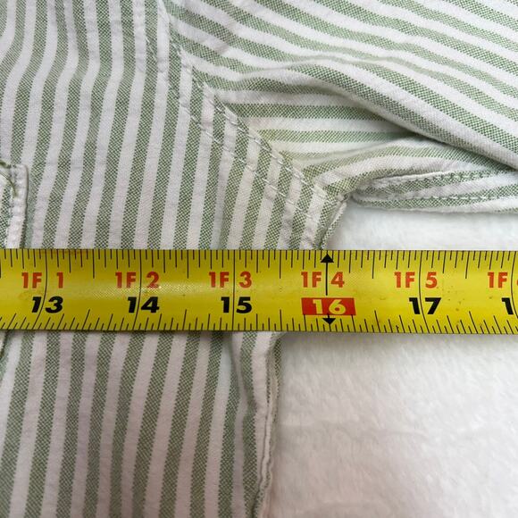 Abercrombie & Fitch Women's Striped Button-Down Shirt Size XS Moose Preppy - Picture 3 of 9